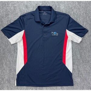 Monterey Club Shirt Mens Medium‎ Golf Polo Blue Red White Country Club